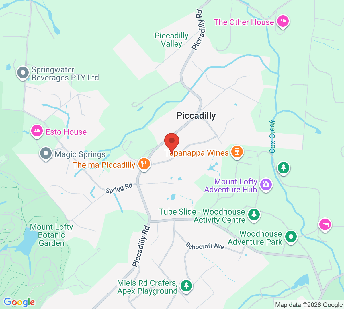 Map of Piccadilly Tennis Club
