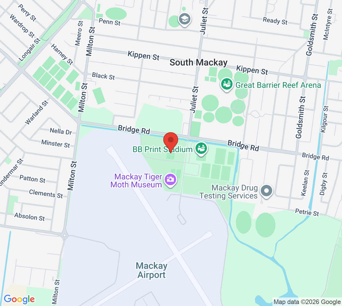 Map of Pioneer Tennis