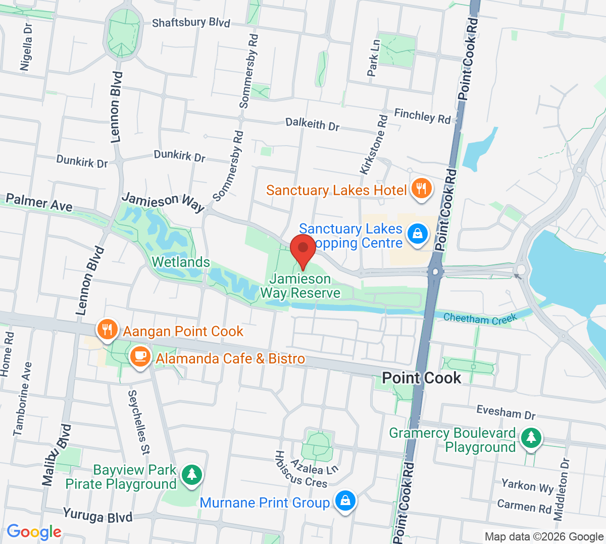 Map of Point Cook Tennis