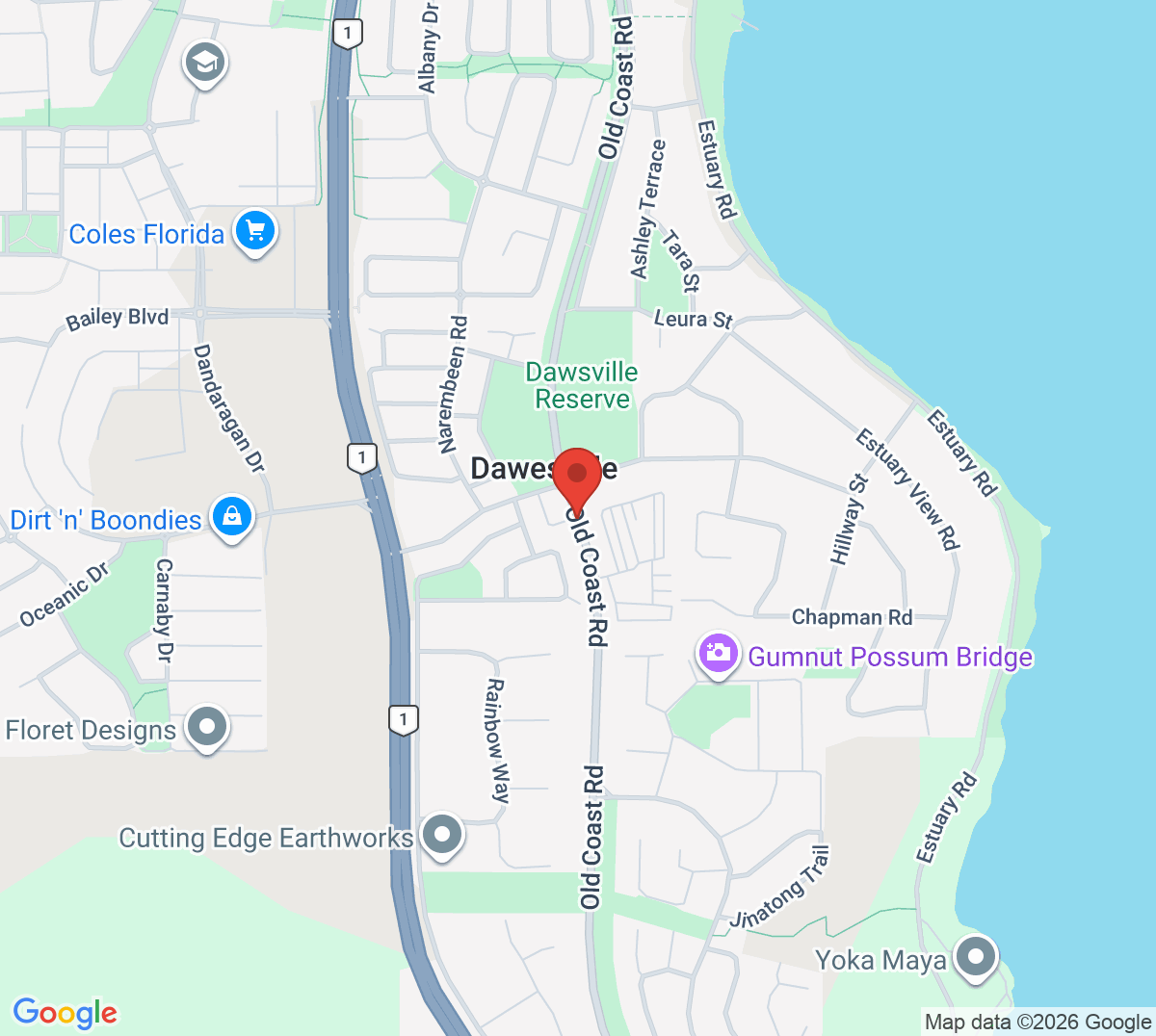 Map of Port Bouvard Tennis Club