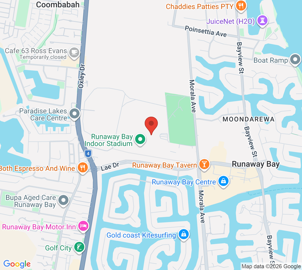 Map of Pro-One Tennis Academy