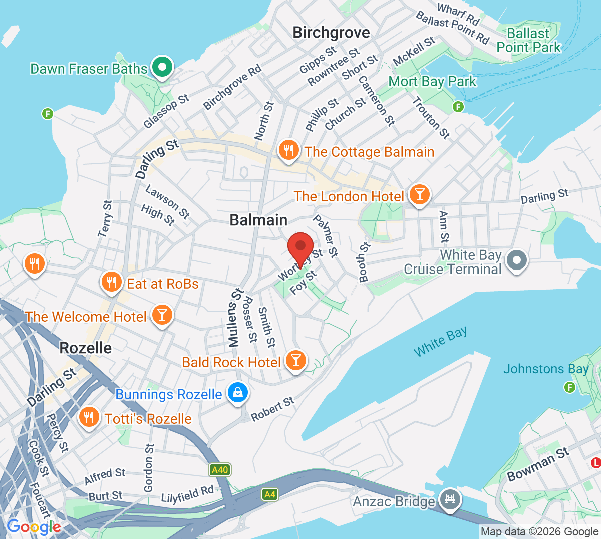 Map of Punch Park Tennis Centre