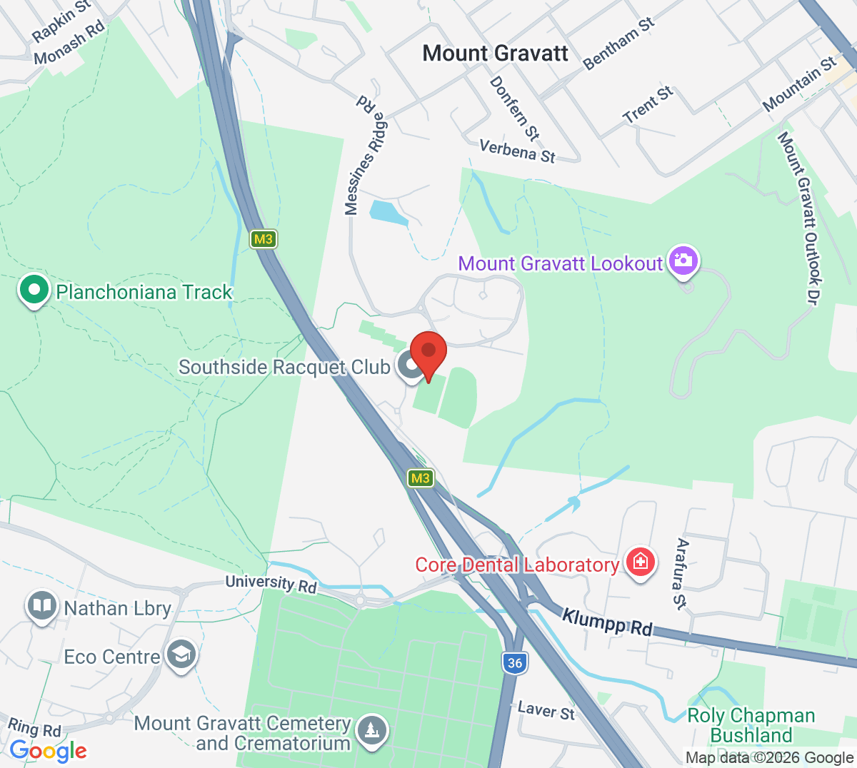 Map of Pure Tennis Academy - Brisbane