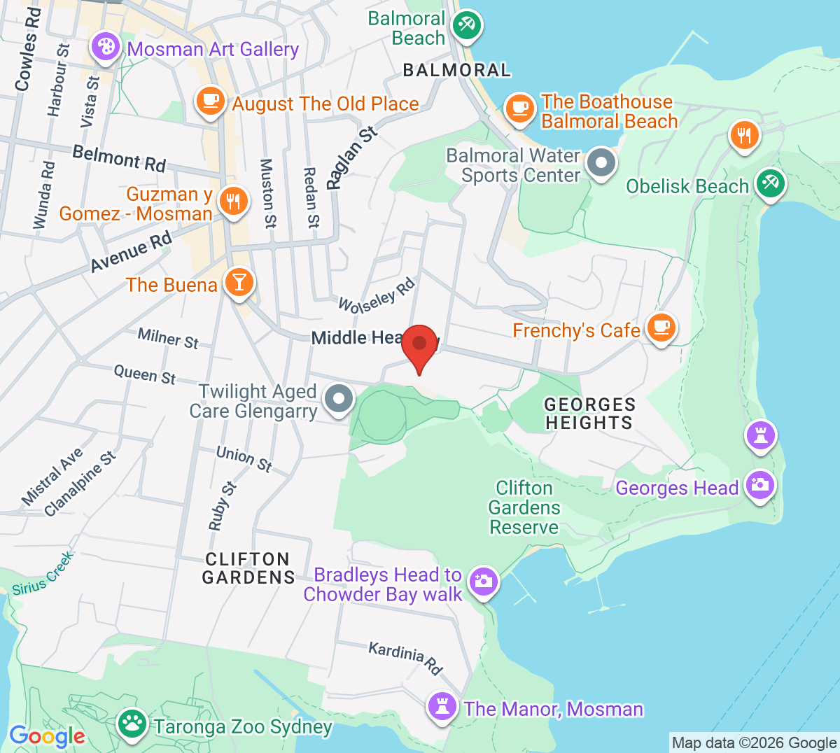 Map of Rawson Tennis