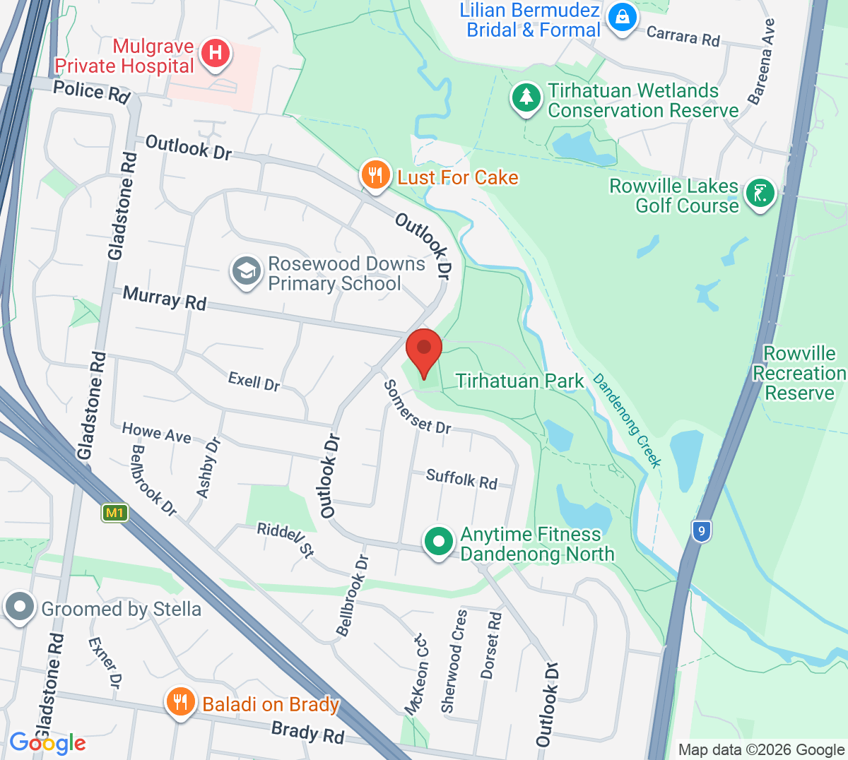 Map of Rosswood Tennis Club