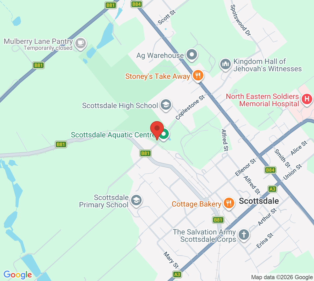 Map of Scottsdale Tennis Club