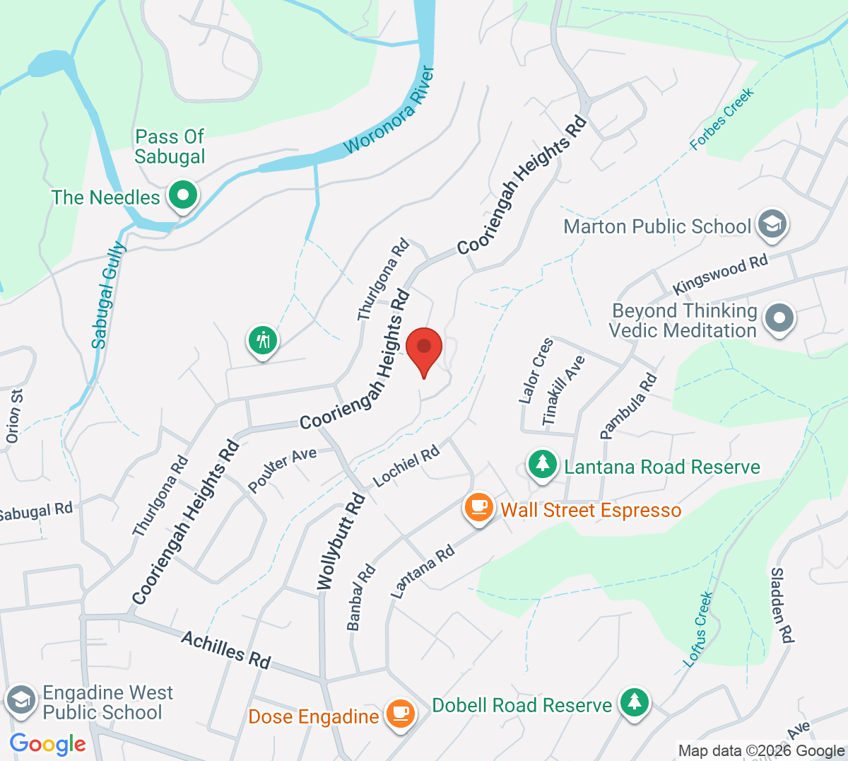 Map of Shaun Hibbert Tennis Academy