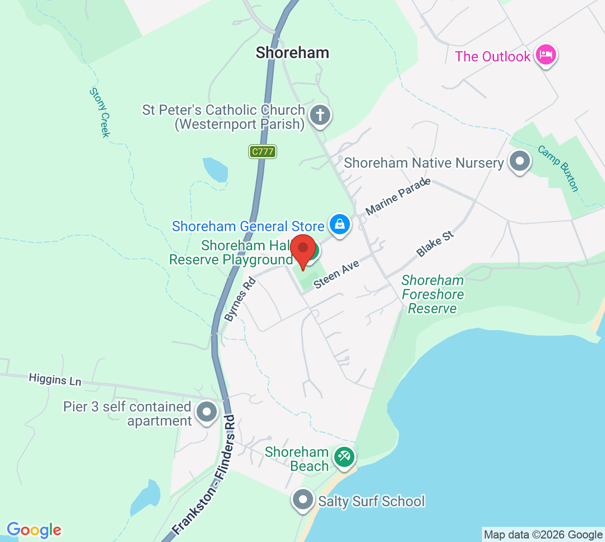 Map of Shoreham Tennis Club