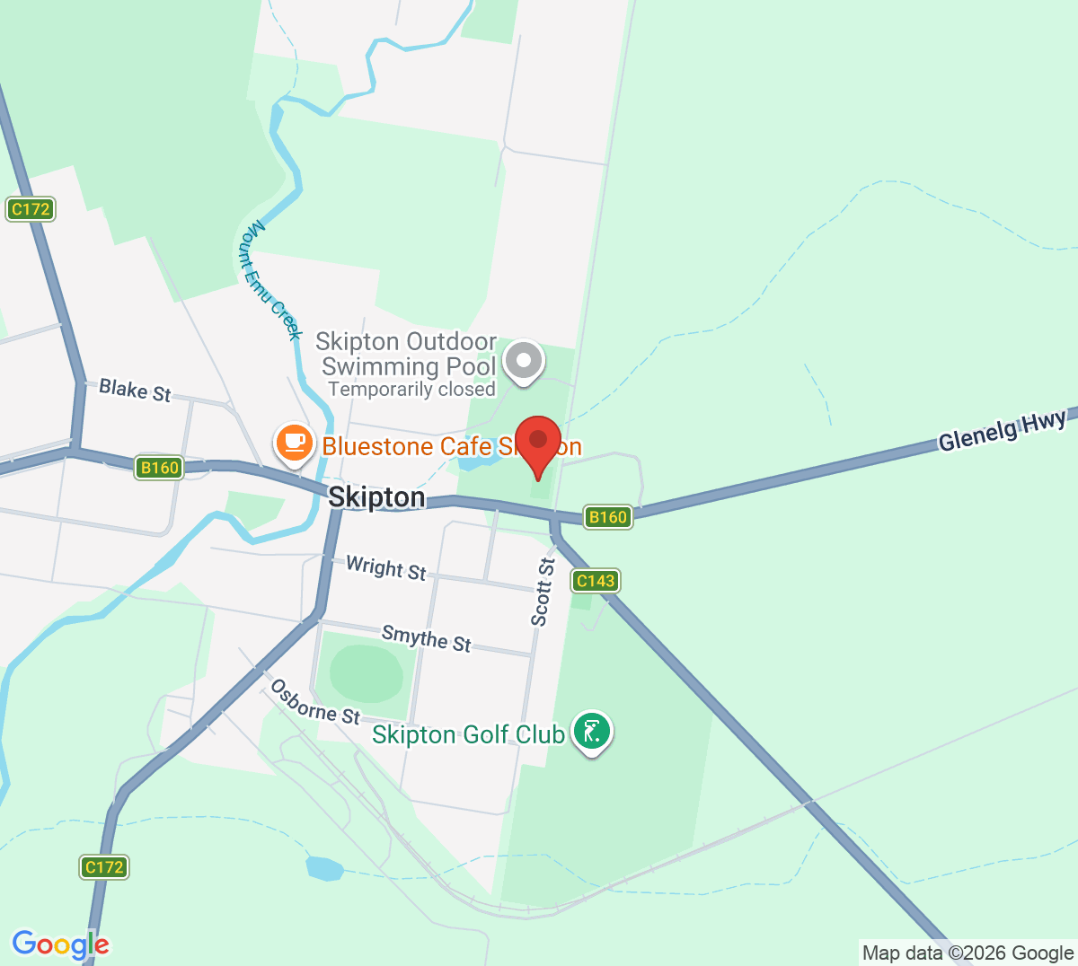 Map of Skipton Tennis Club