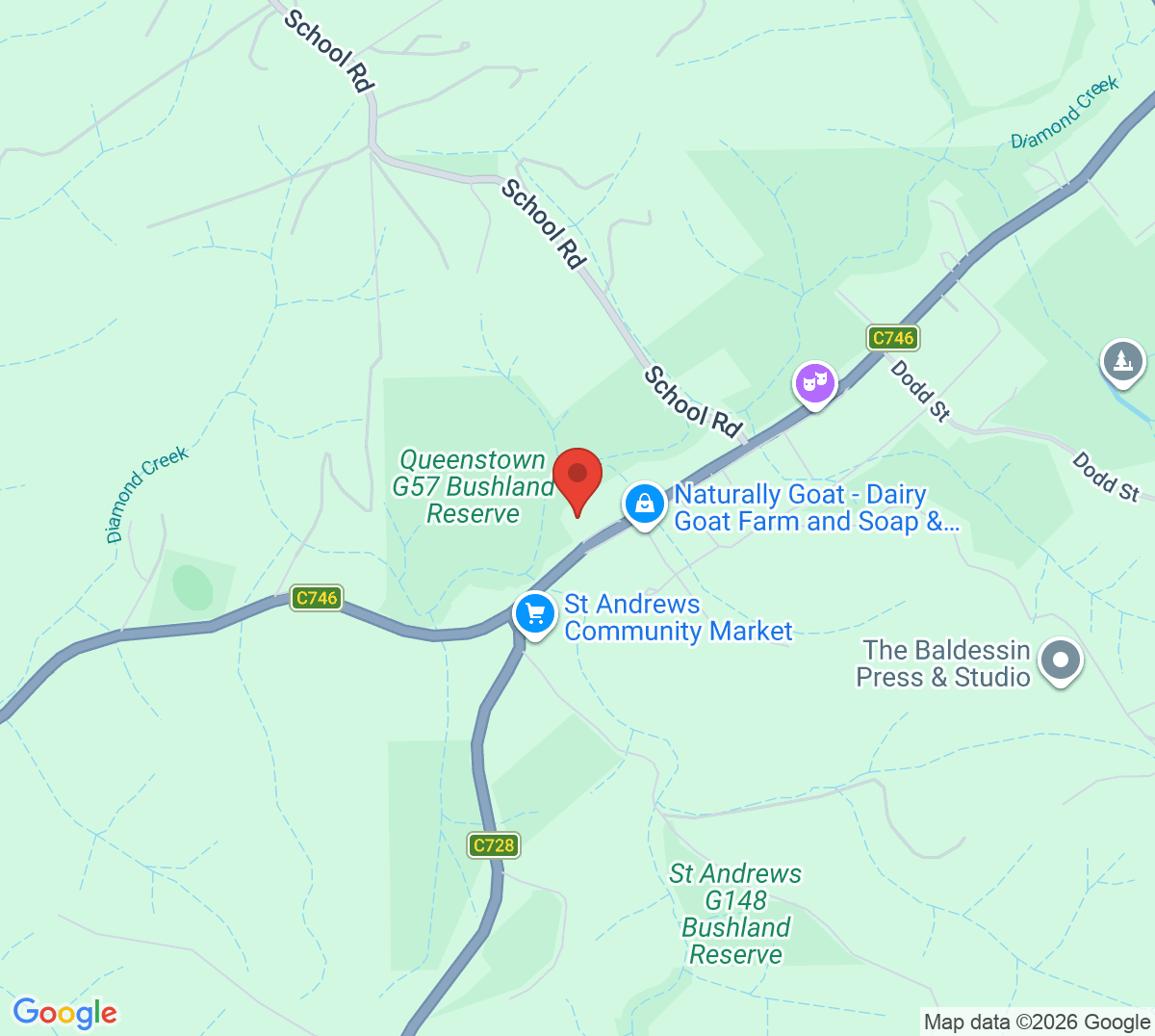 Map of St Andrews Tennis Club