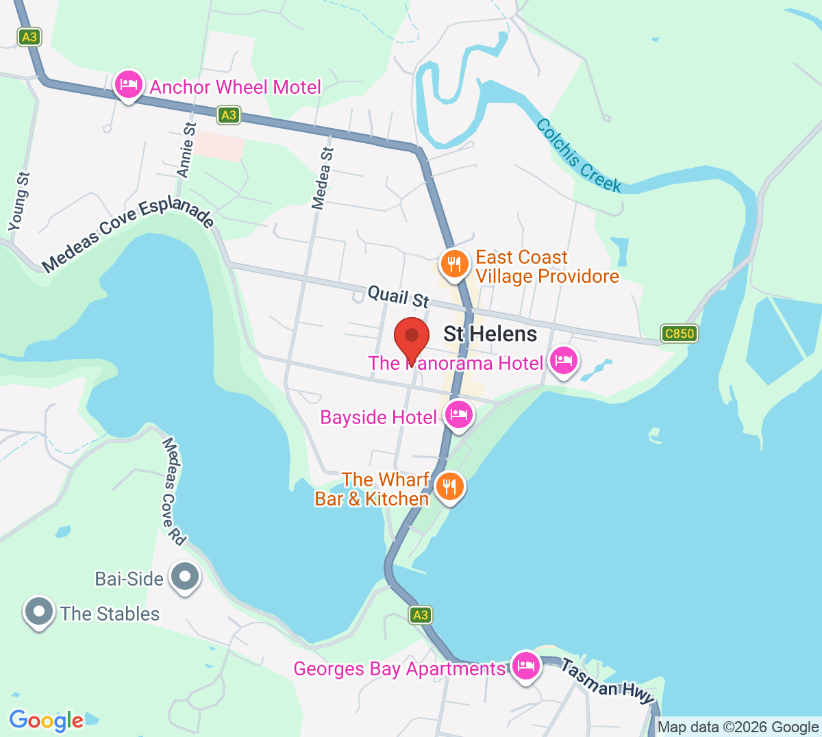 Map of St Helens Tennis Club