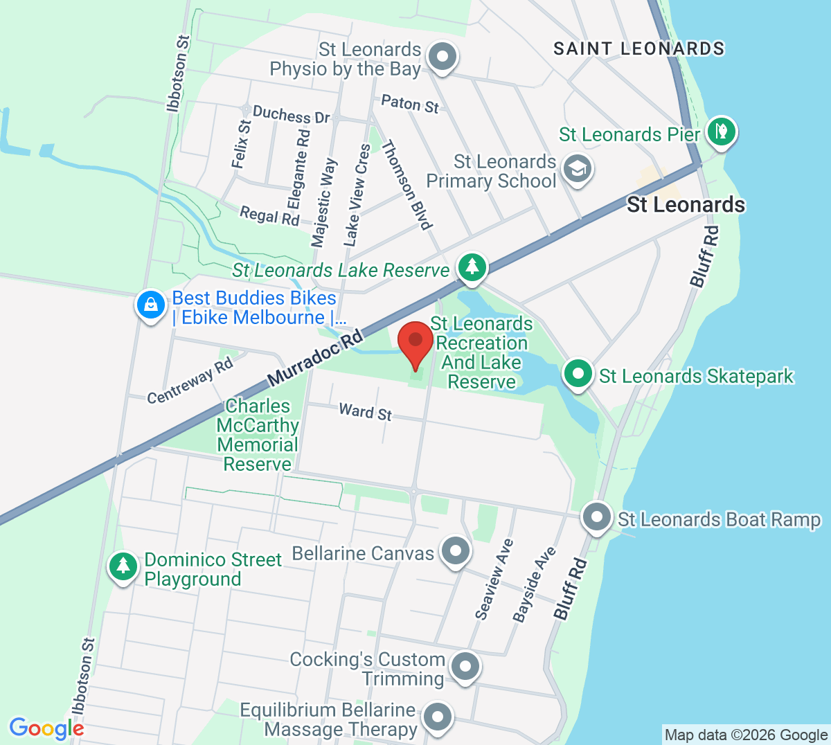Map of St Leonards Tennis Club