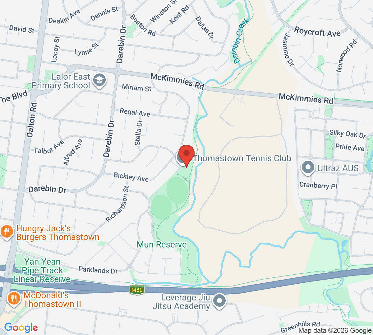 Map of St Lukes Tennis Club