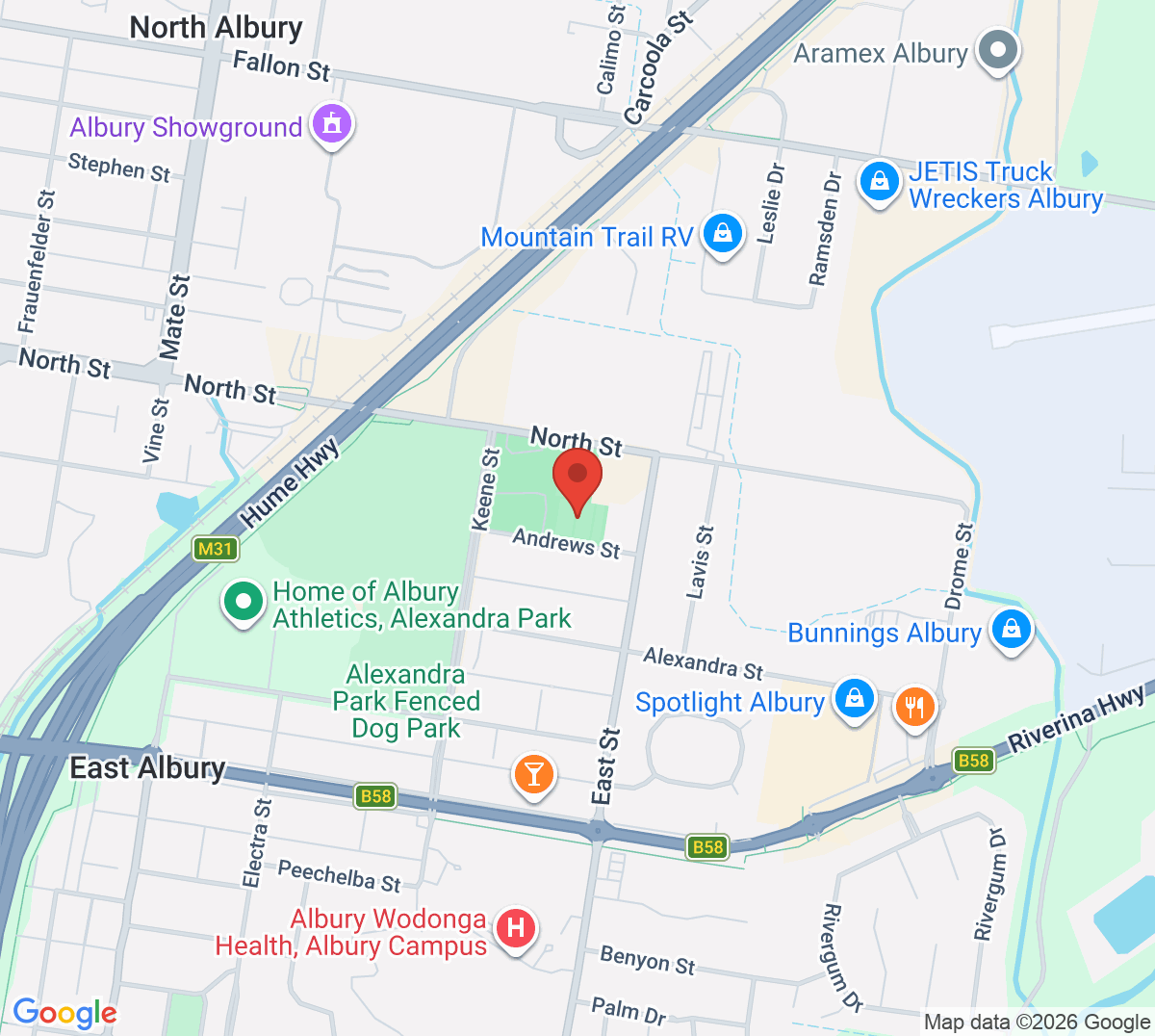 Map of St Patrick Tennis Club