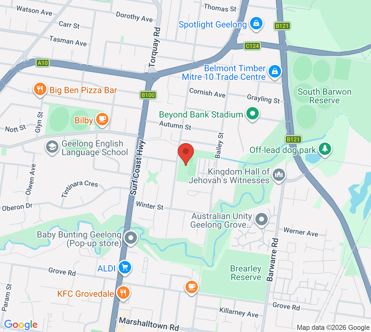 Map of St Stephens Tennis Club