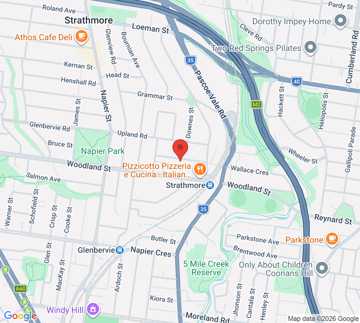 Map of St Vincents Tennis Club