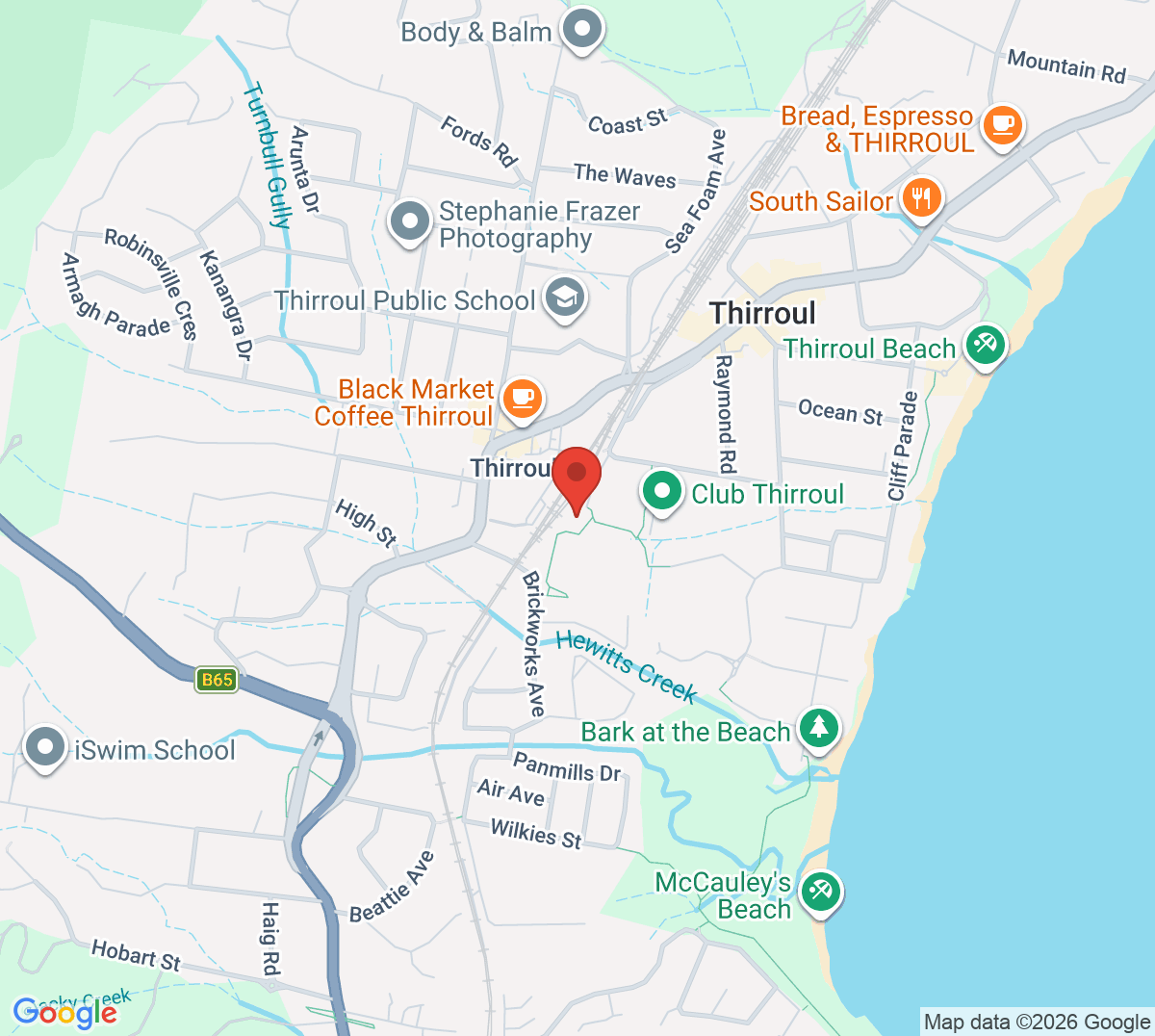 Map of Station Street Tennis Club