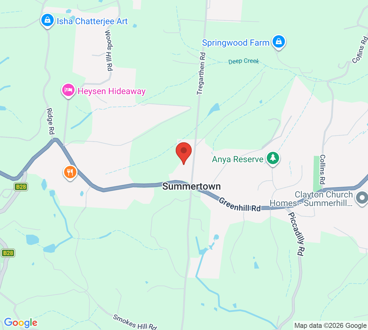 Map of Summertown Tennis Club