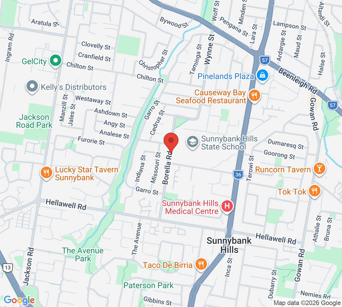 Map of Sunnybank Hills State School