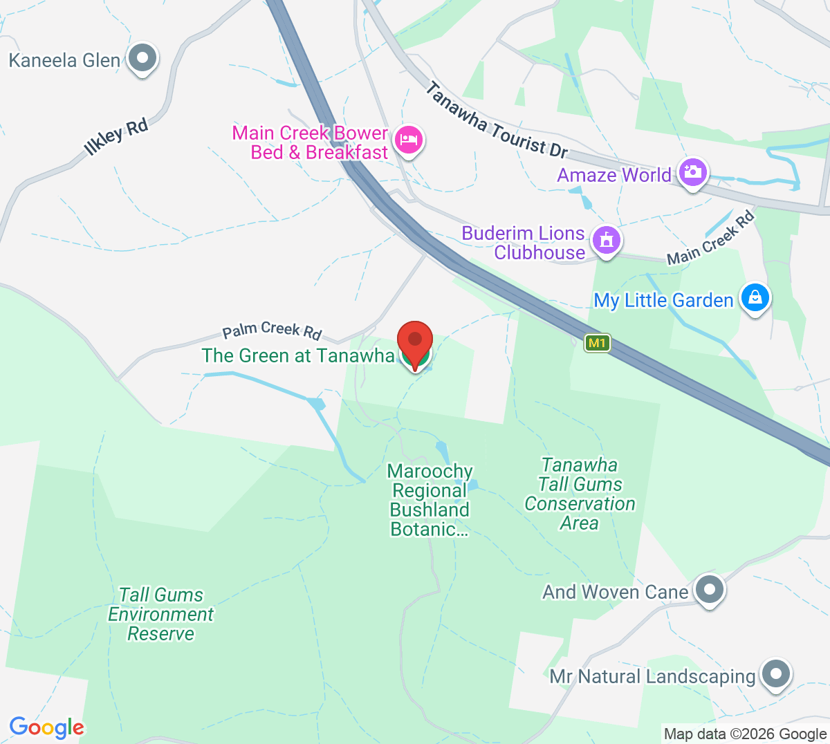 Map of Tanawha Valley Golf & Tennis