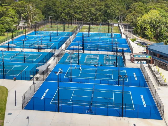 Wollongong Regional Tennis Centre (formally Beaton Park Tennis Centre) in  Gwynneville  