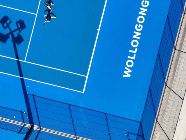 Wollongong Regional Tennis Centre (formally Beaton Park Tennis Centre) in  Gwynneville  