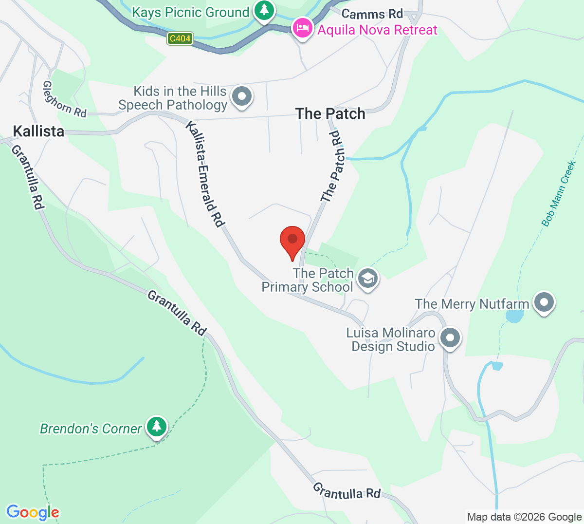 Map of The Patch Tennis Club
