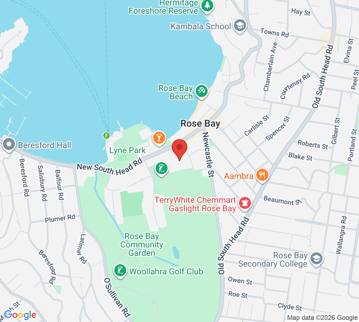 Map of The Royal Sydney Golf Club