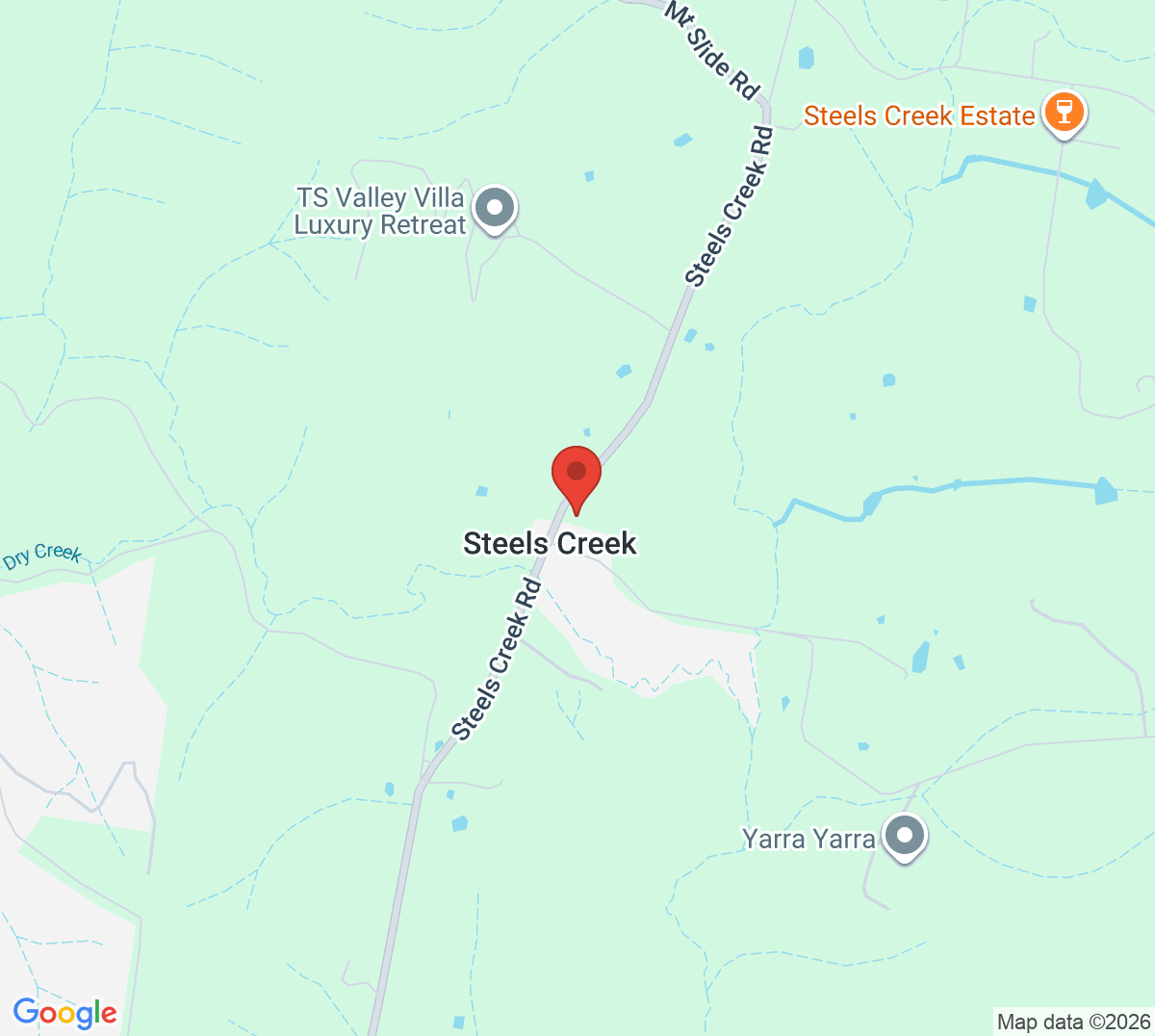 Map of The Steels Creek Tennis & Social Club