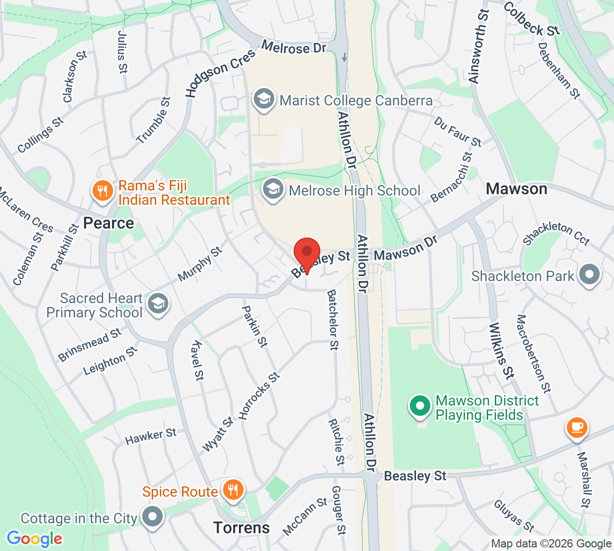 Map of The Torrens Tenis Club