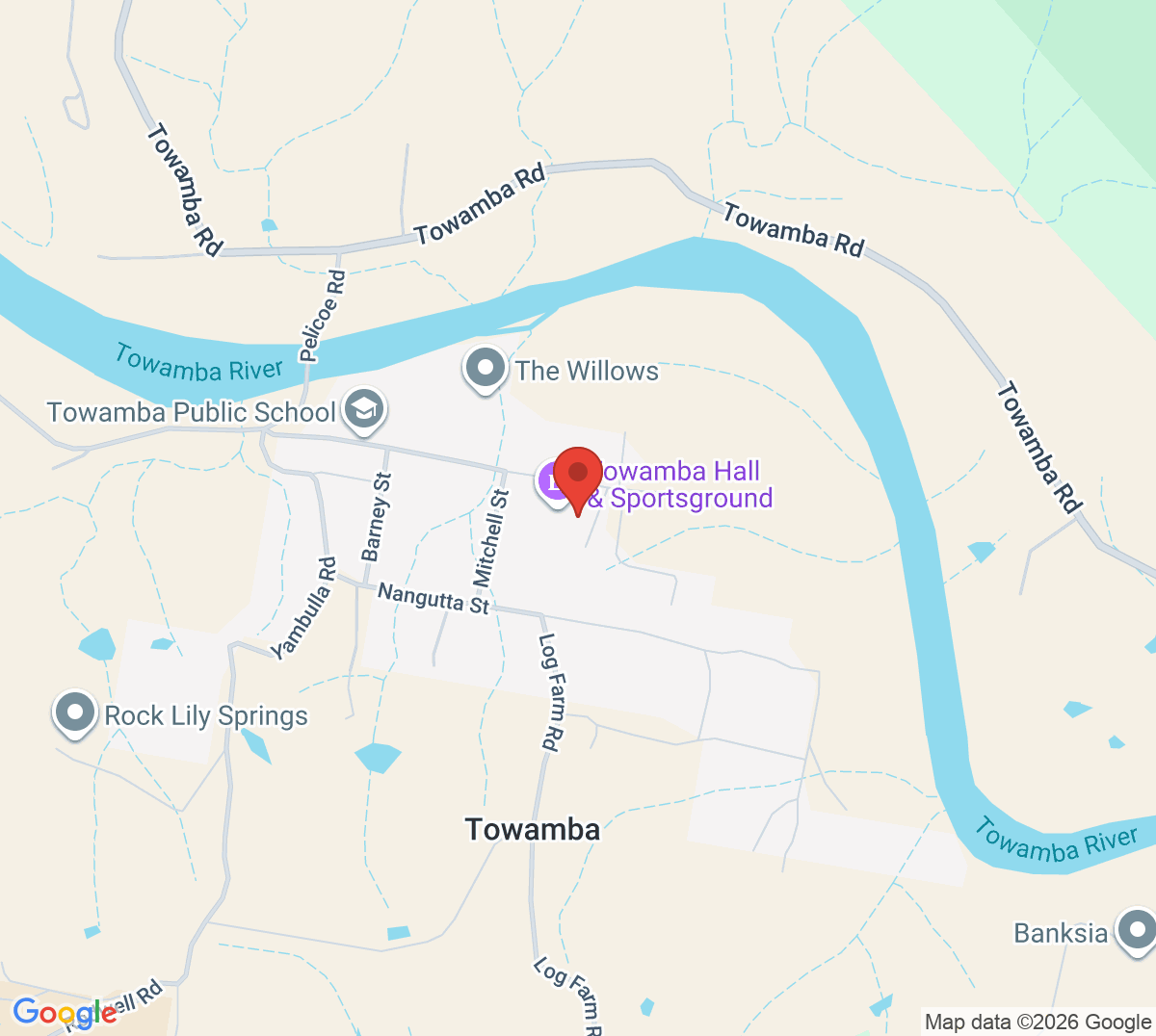 Map of Towamba Tennis Club