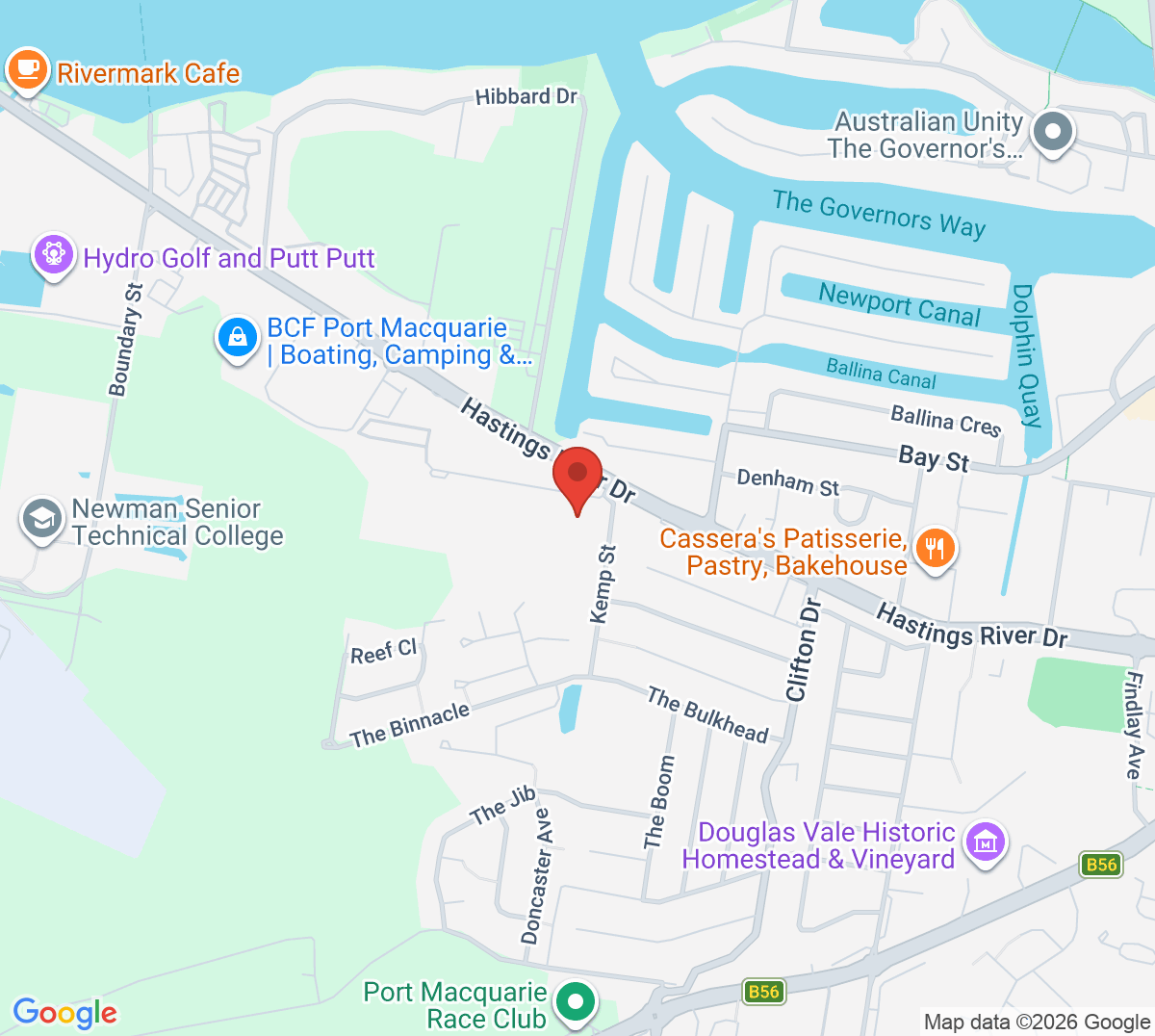 Map of T's Tennis Resort
