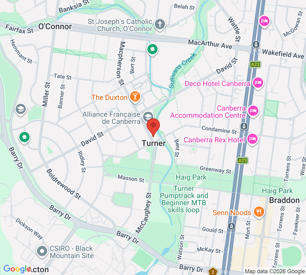 Map of Turner Tennis Club
