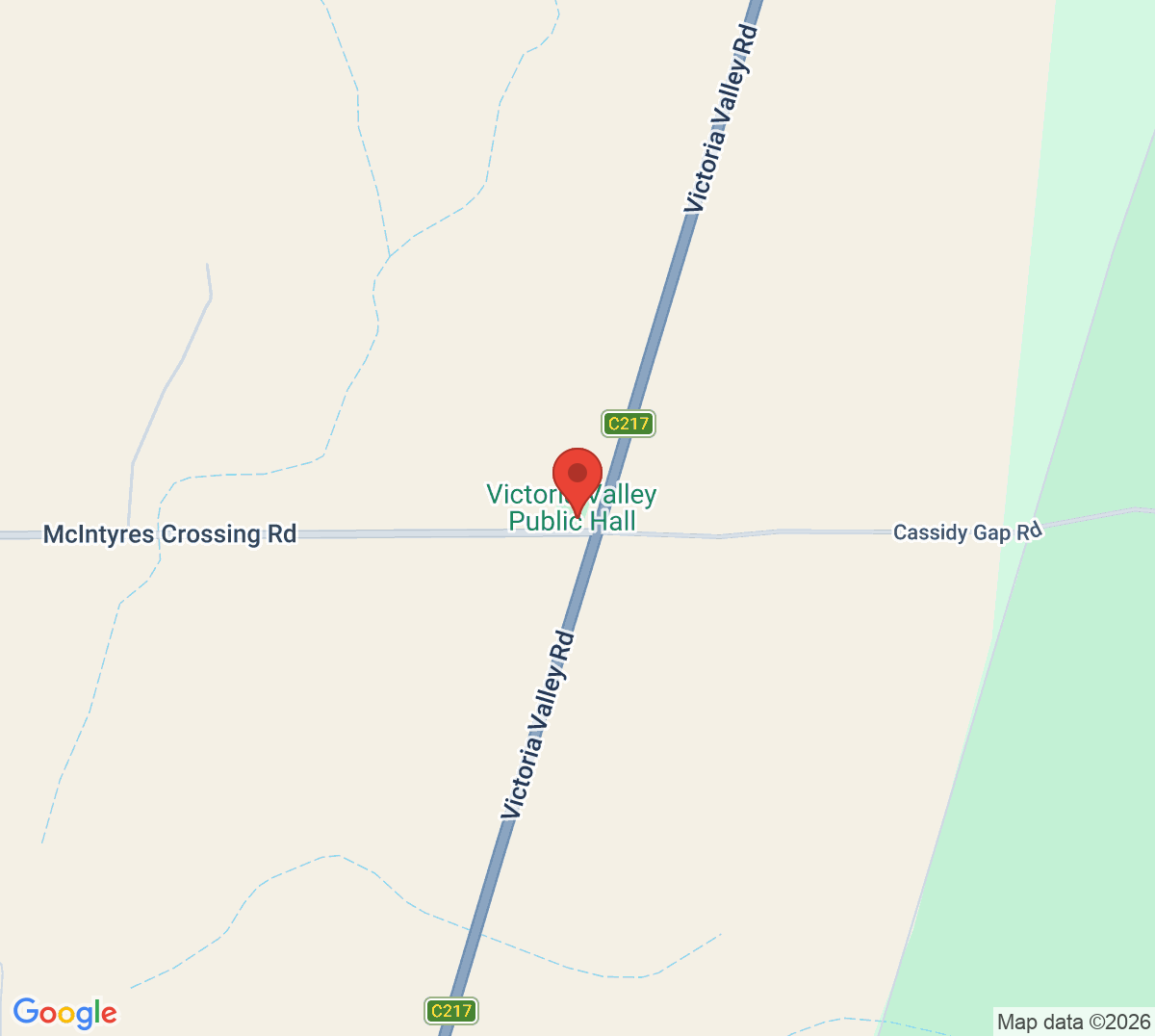 Map of Victoria Valley Tennis Club