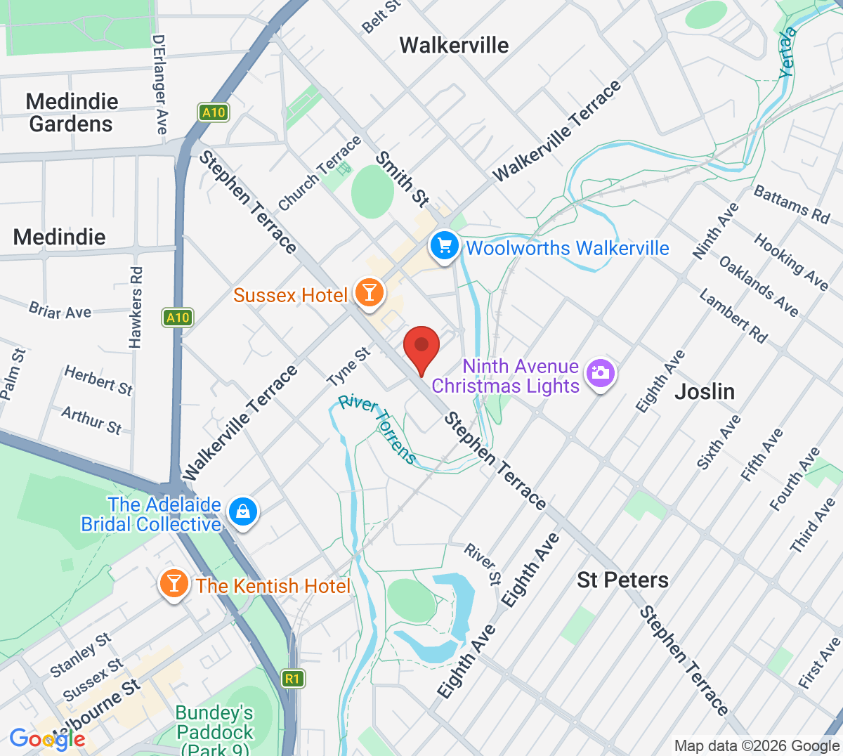 Map of Walkerville Lawn Tennis Club