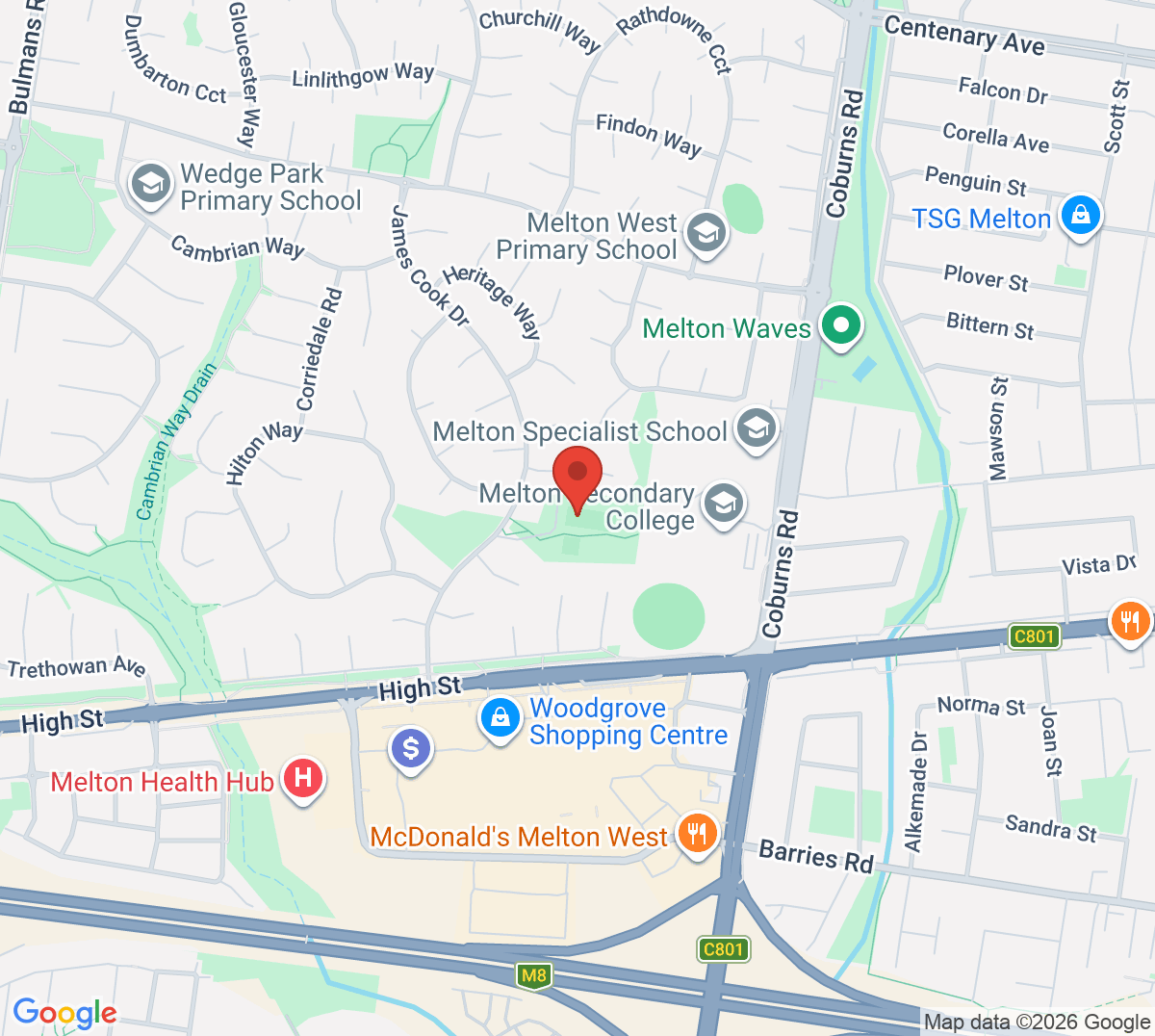 Map of West Melton Tennis Club