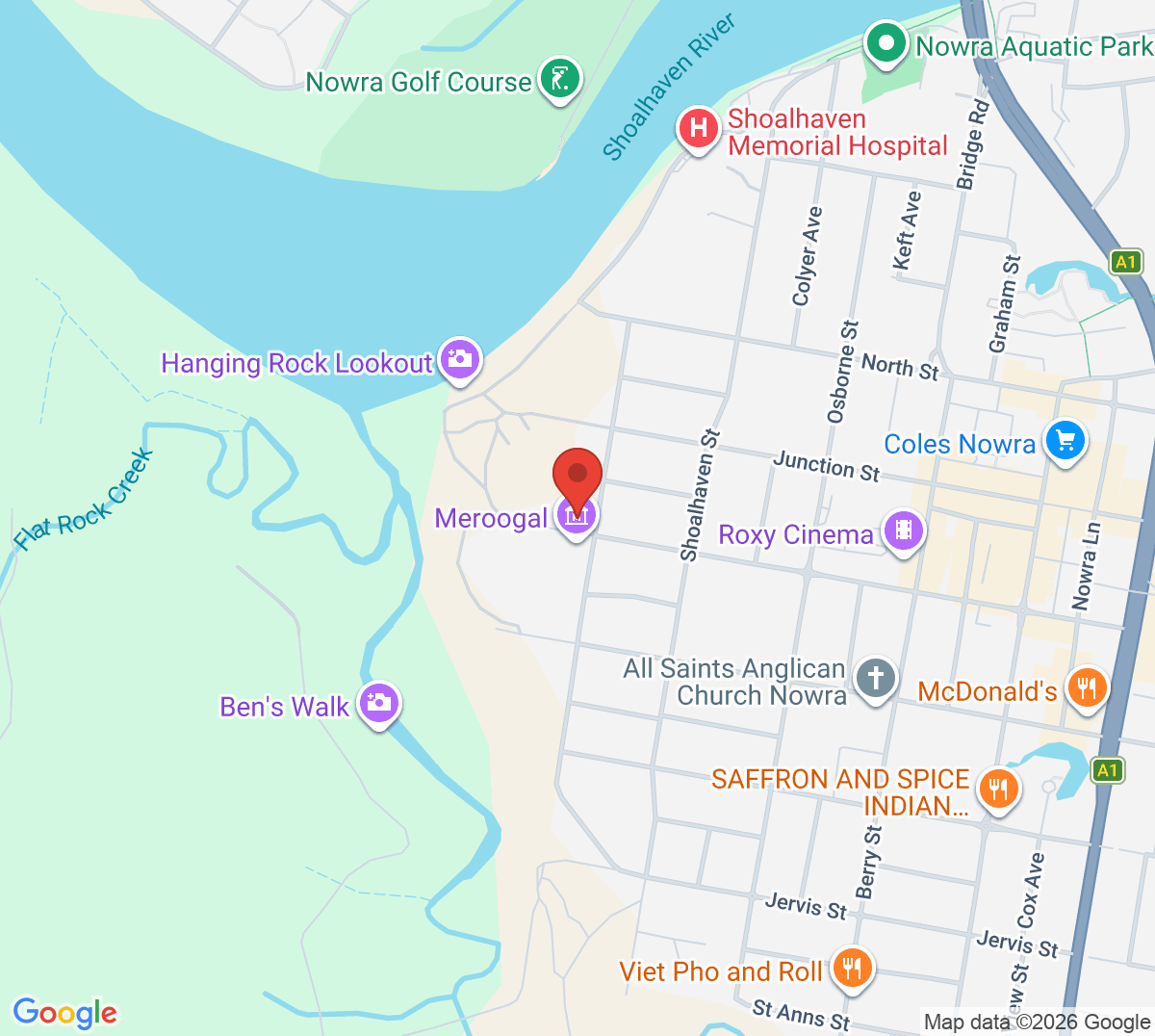 Map of West Street Tennis Centre