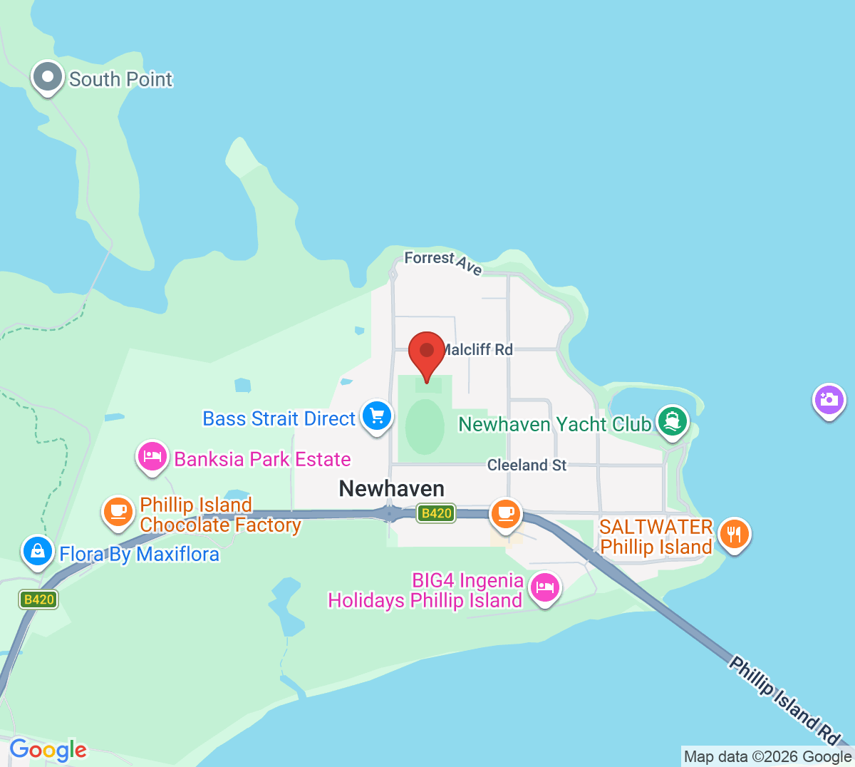 Map of Westernport Tennis Club