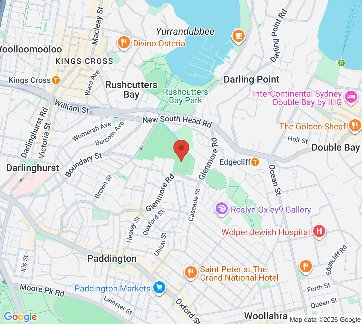 Map of White City Tennis Centre