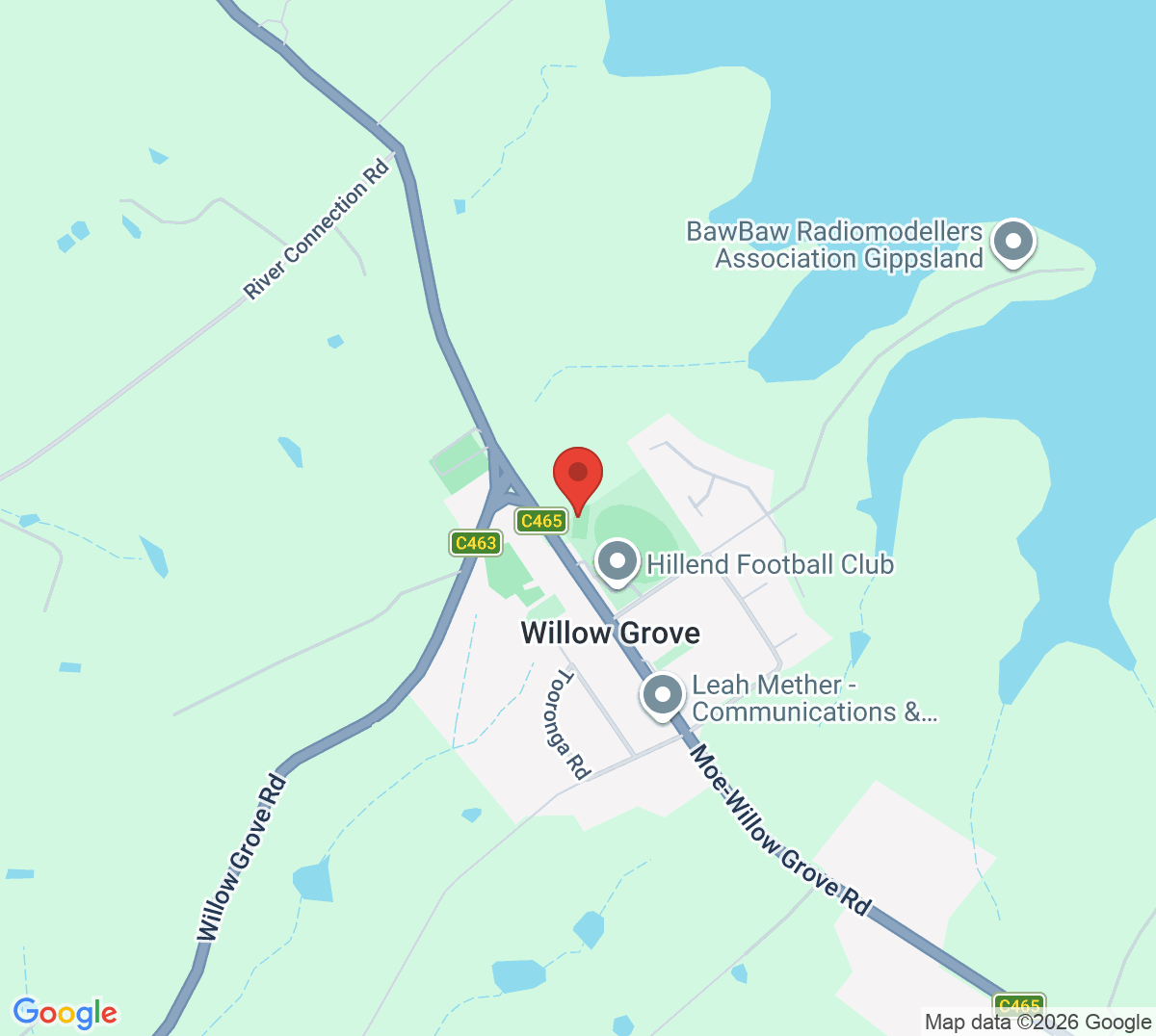 Map of Willow Grove Tennis Club