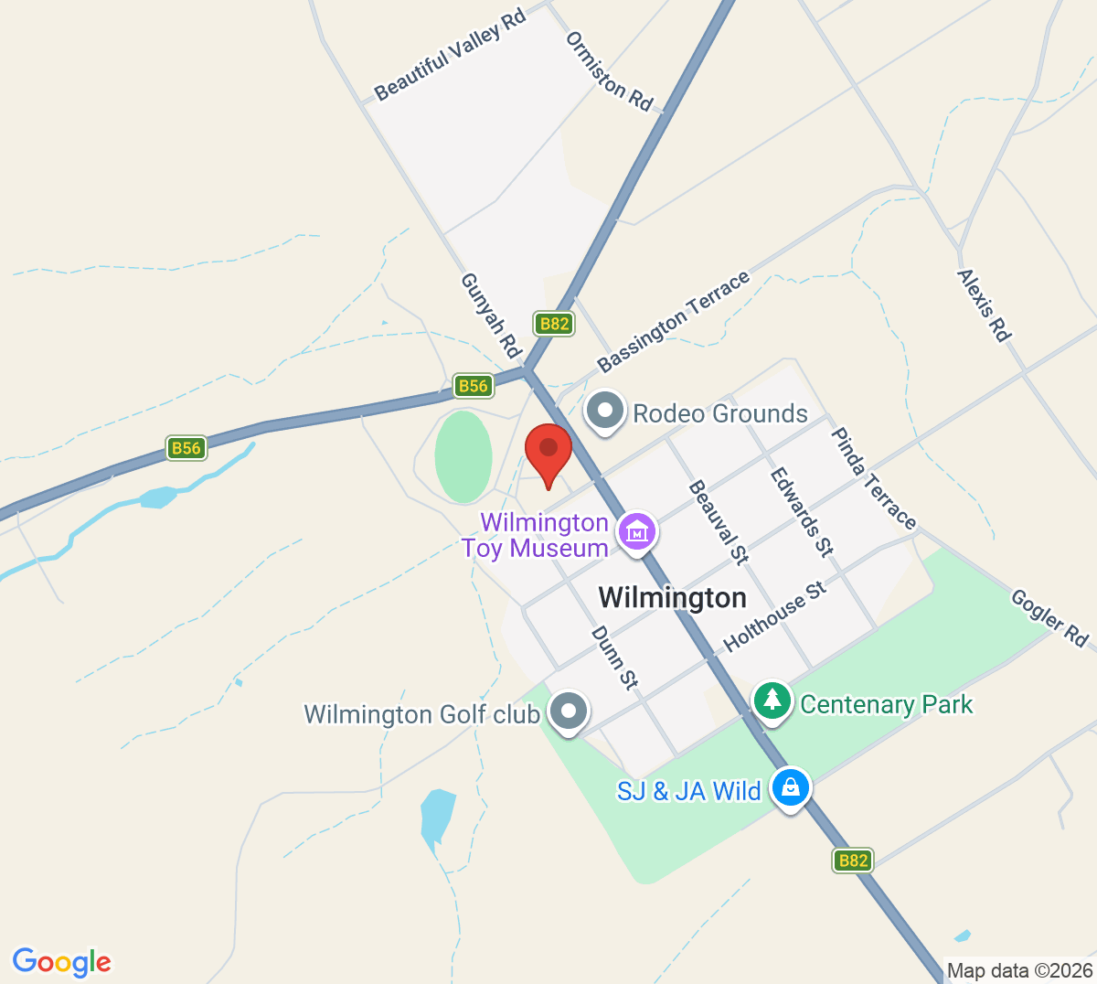 Map of Wilmington Tennis Club