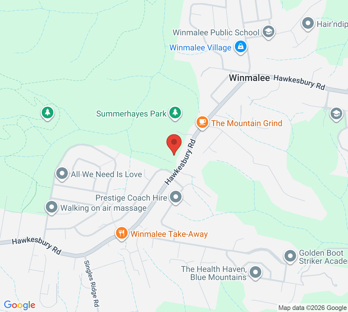 Winmalee And District Tennis Club Winmalee NSW Book A Tennis Court Map 